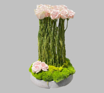 «Modern Sandy Roses And Moss»