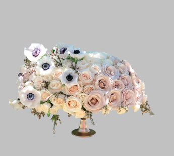 Roses And Anemones Vase